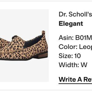 Dr. Scholl's  Elegant Shoes Color: Leopard Pony Hair Size: 10 Width